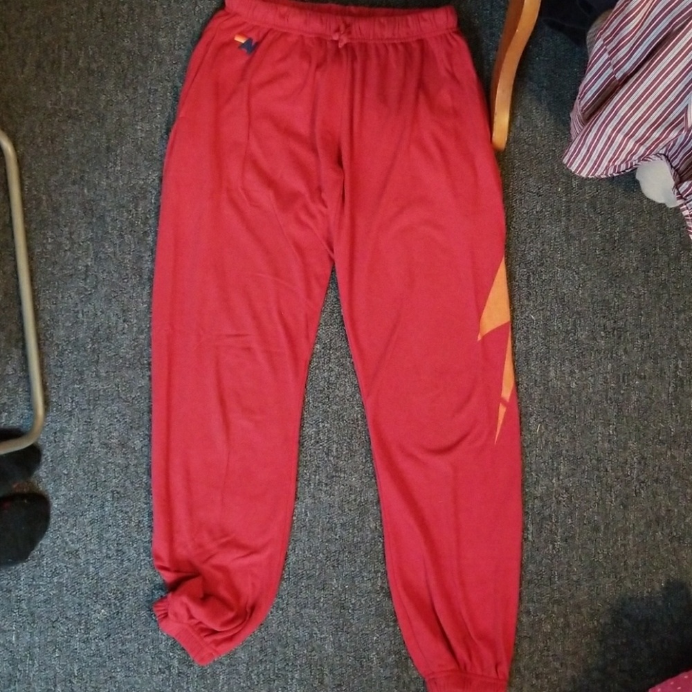 Aviator Nation Red Bolt Sweatpants, Size S $75 obo